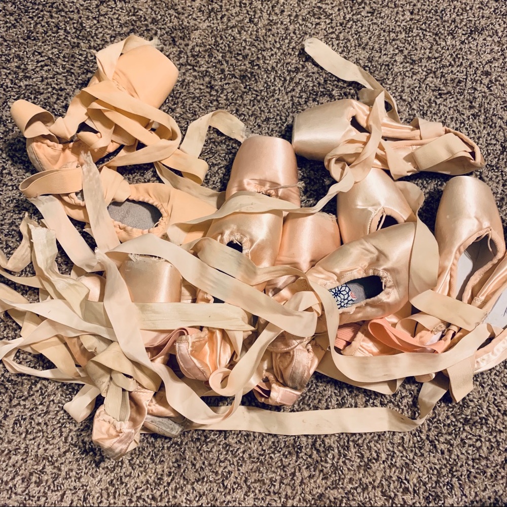 Bag of old/dead pointe shoes